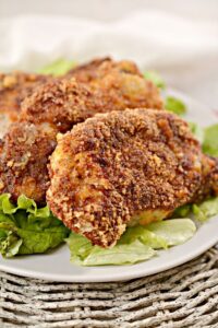 Fried Pork Chops Crispy Snack Ketogenic Diet Food Cook Thailand Tasty Delicious