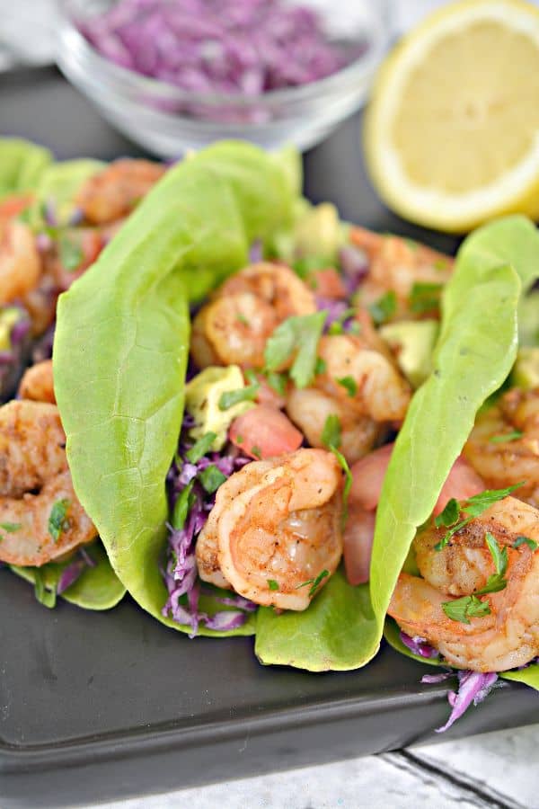 Keto Shrimp Taco Lettuce Wraps - Keto Diet Meal Ideas